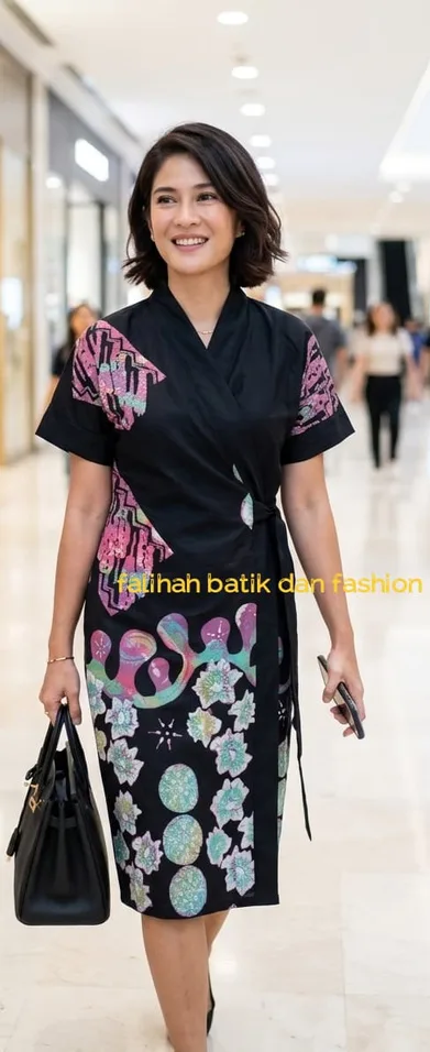 Dress batik tulis kontemporer